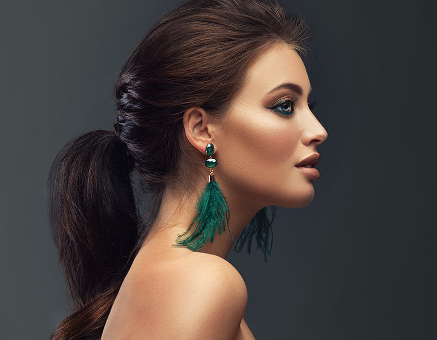 Profile of a beautiful woman